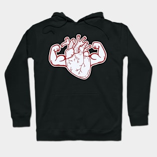 Heart with big muscles Hoodie